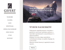 Tablet Screenshot of nagrobki-szczecin.pl